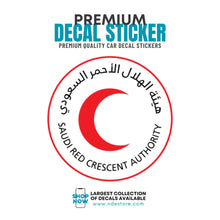 STICKER DECAL SAUDI RED CRESCENT