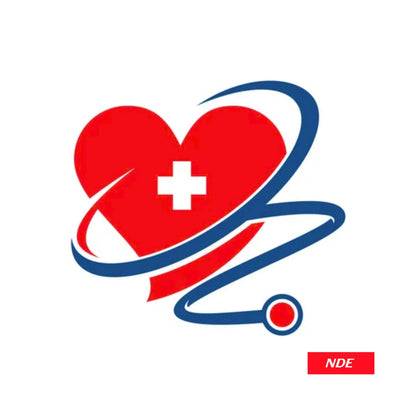 STICKER DECAL CROSS HEART