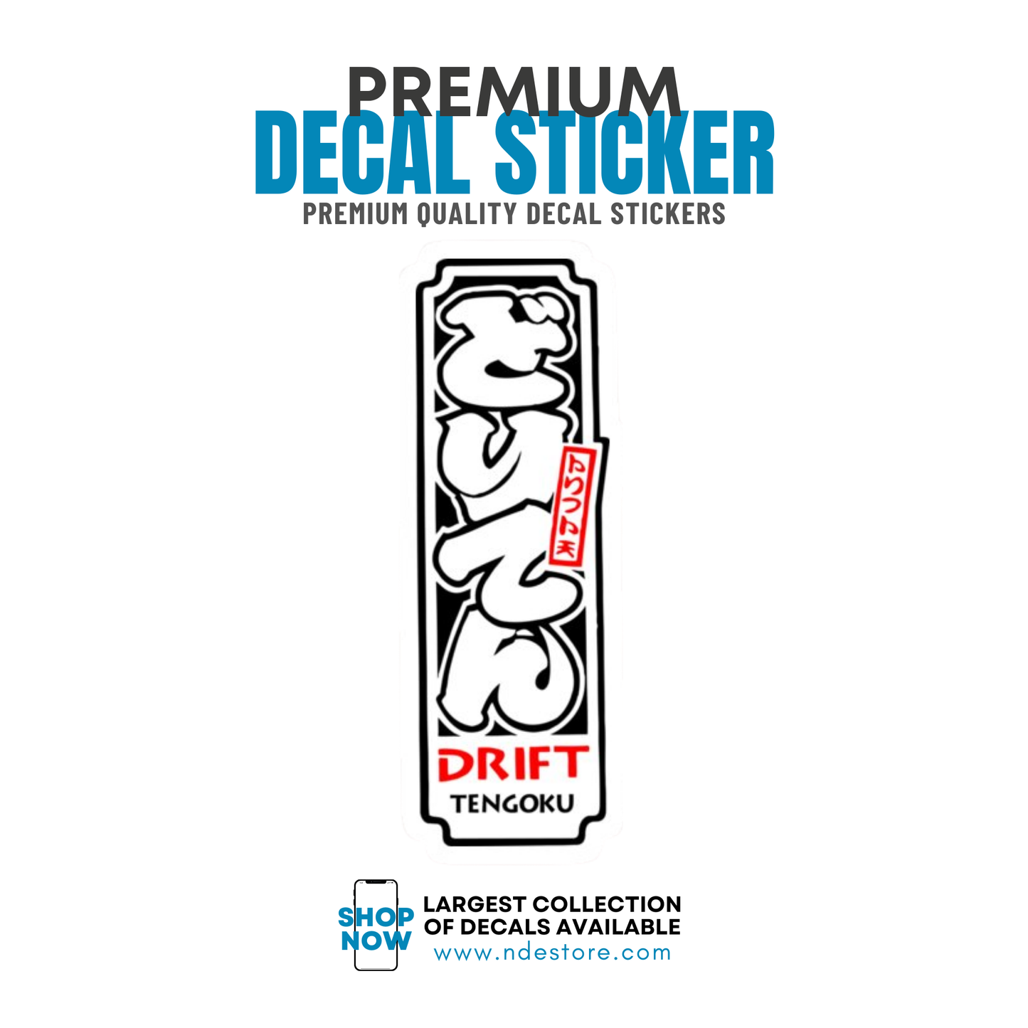 STICKER DECAL DRIFT TENGOKU JDM