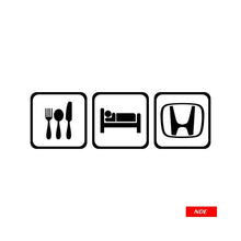 STICKER, EAT SLEEP HONDA - ndestore.com