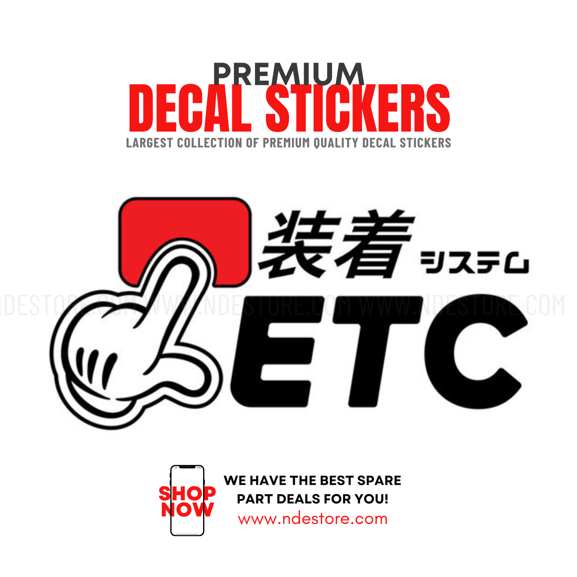 STICKER HONDA ETC - ndestore.com