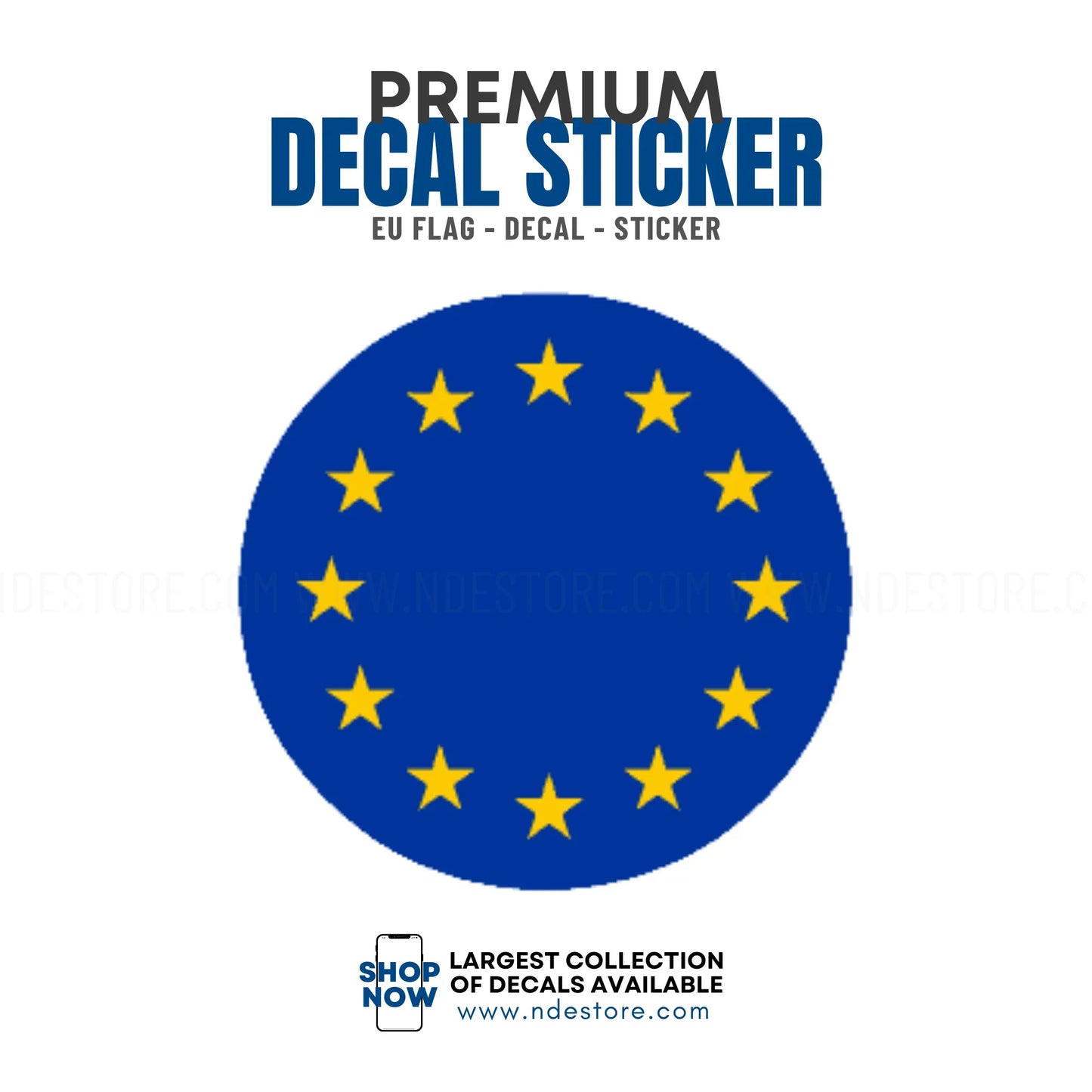 STICKER DECAL EU FLAG