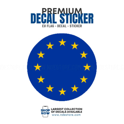 STICKER DECAL EU FLAG