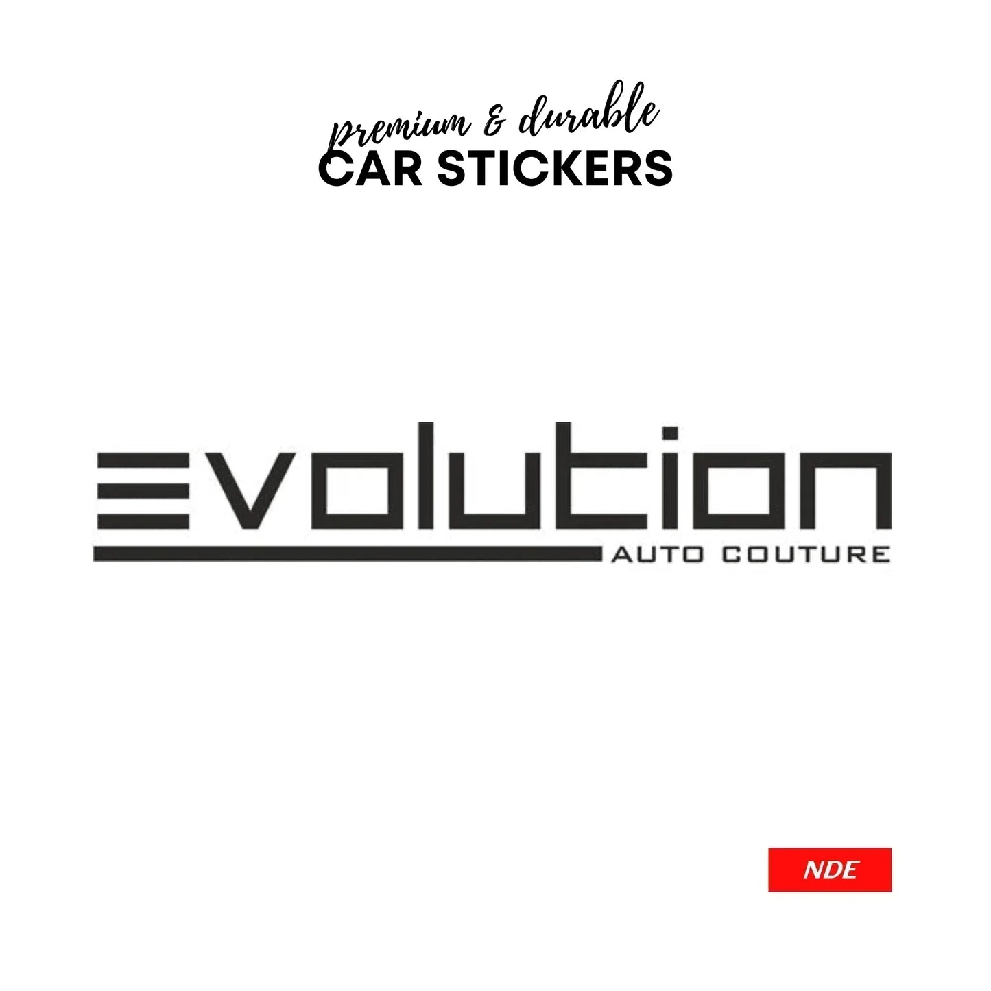 STICKER EVOLUTION AUTO COUTURE - ndestore.com
