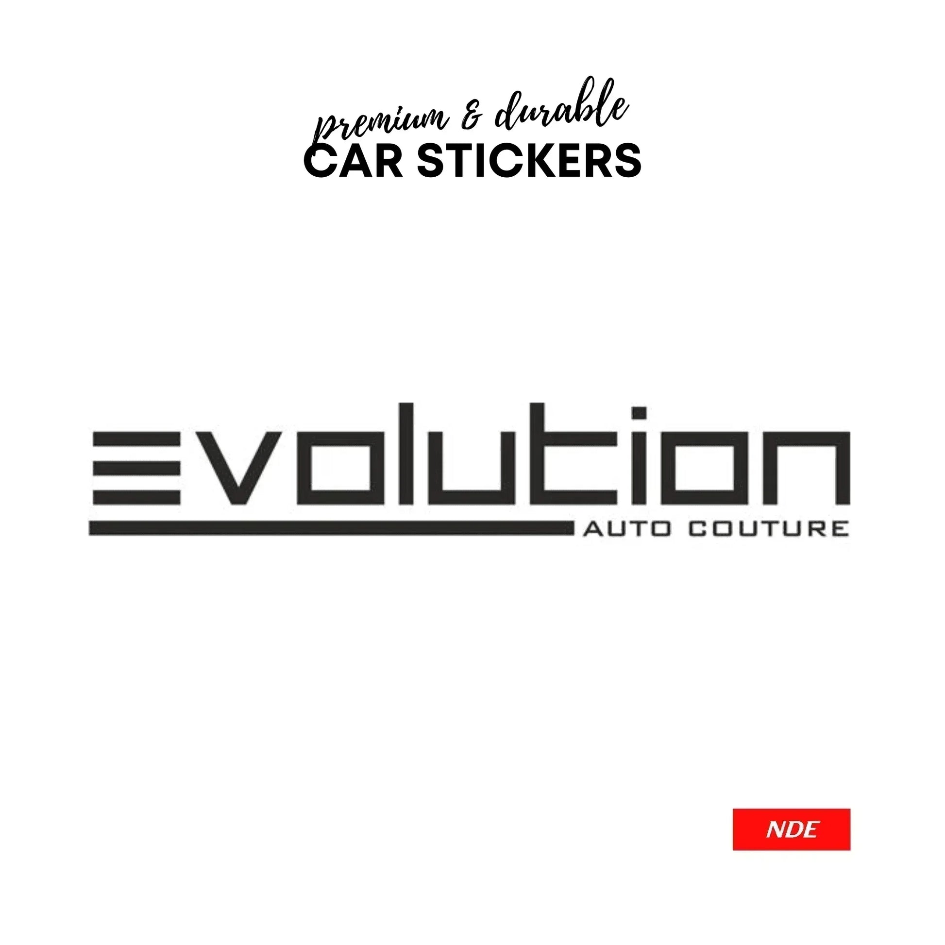 STICKER EVOLUTION AUTO COUTURE - ndestore.com