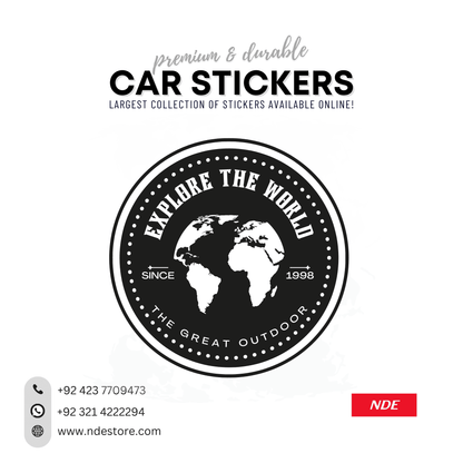 STICKER EXPLORE THE WORLD - ndestore.com