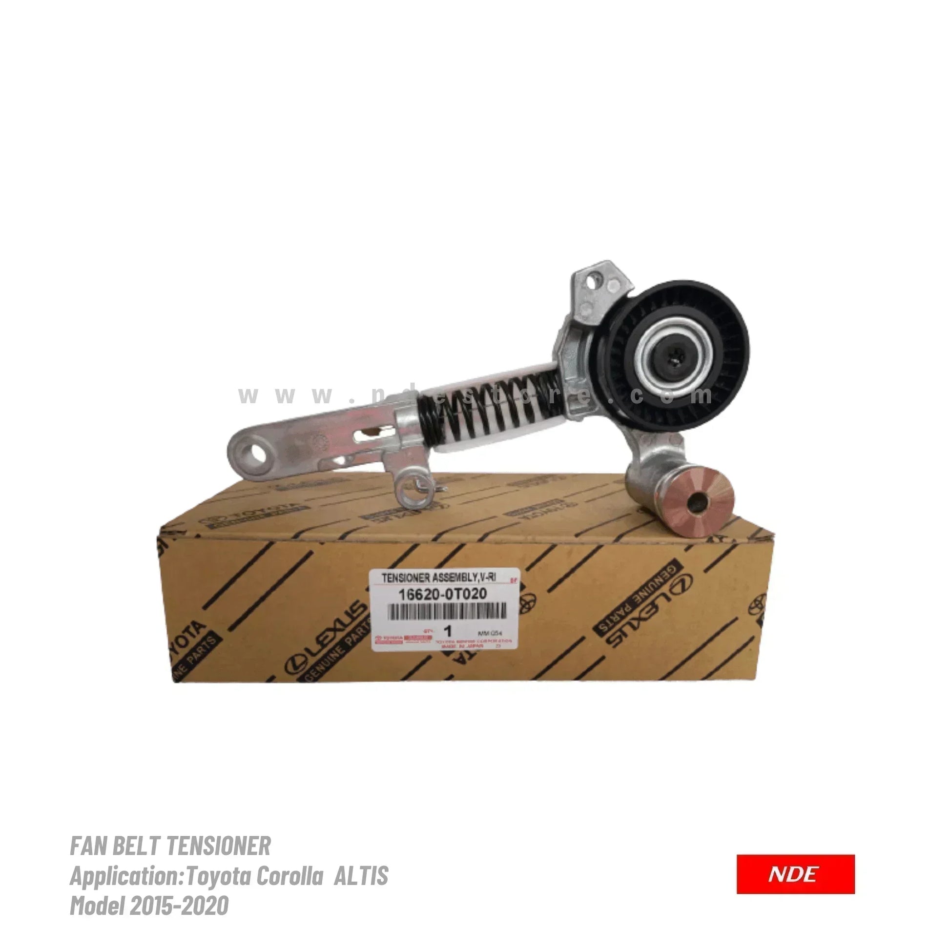 TENSIONER ASSY GENUINE FOR TOYOTA COROLLA ALTIS (2016-2021) - ndestore.com