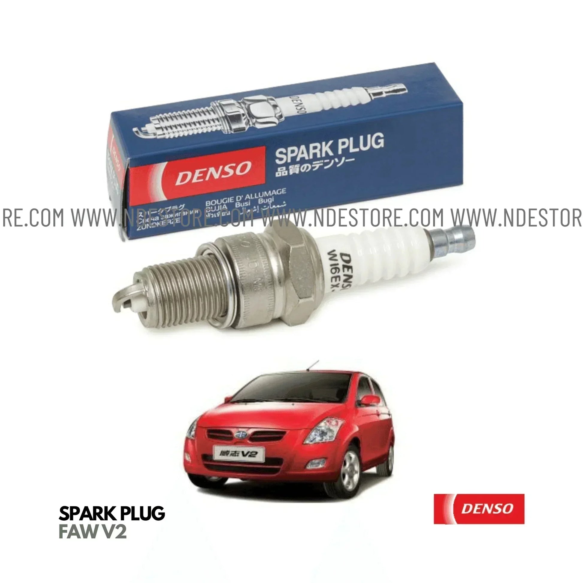 SPARK PLUG DENSO FOR PRINCE PEARL (3 PIECES) - ndestore.com