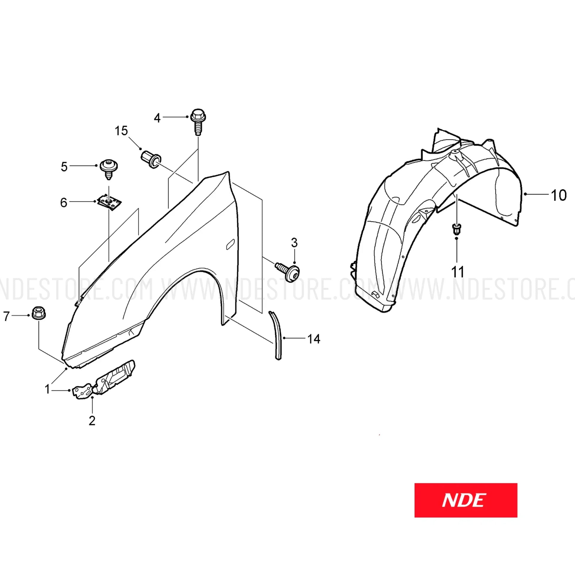 FENDER SHIELD LINER IMPORTED FOR SUZUKI CIAZ - ndestore.com