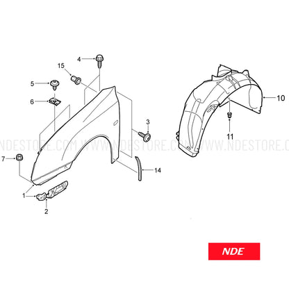 FENDER SHIELD LINER IMPORTED FOR SUZUKI CIAZ - ndestore.com