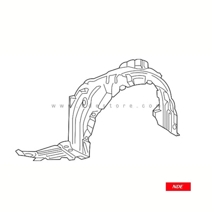 FENDER SHIELD LINER FOR TOYOTA PASSO (2010-2016) - ndestore.com