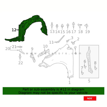 FENDER SHIELD LINER FOR HONDA CITY (2021-2025) - ndestore.com