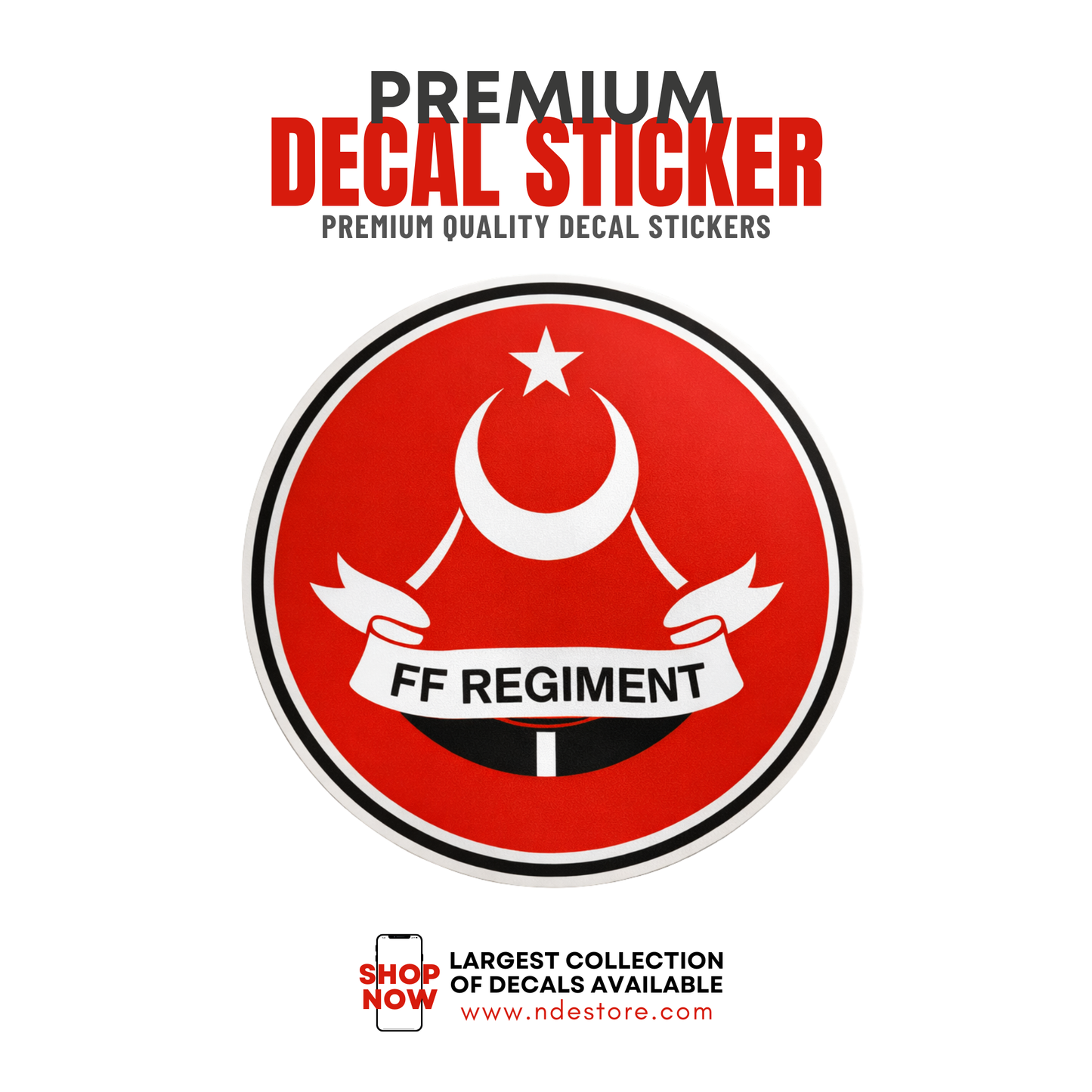 STICKER DECAL THE FF REGIMENT
