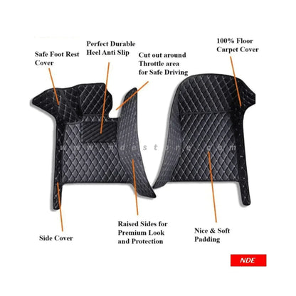 FLOOR MAT 7D STYLE FOR TOYOTA HILUX REVO - ndestore.com