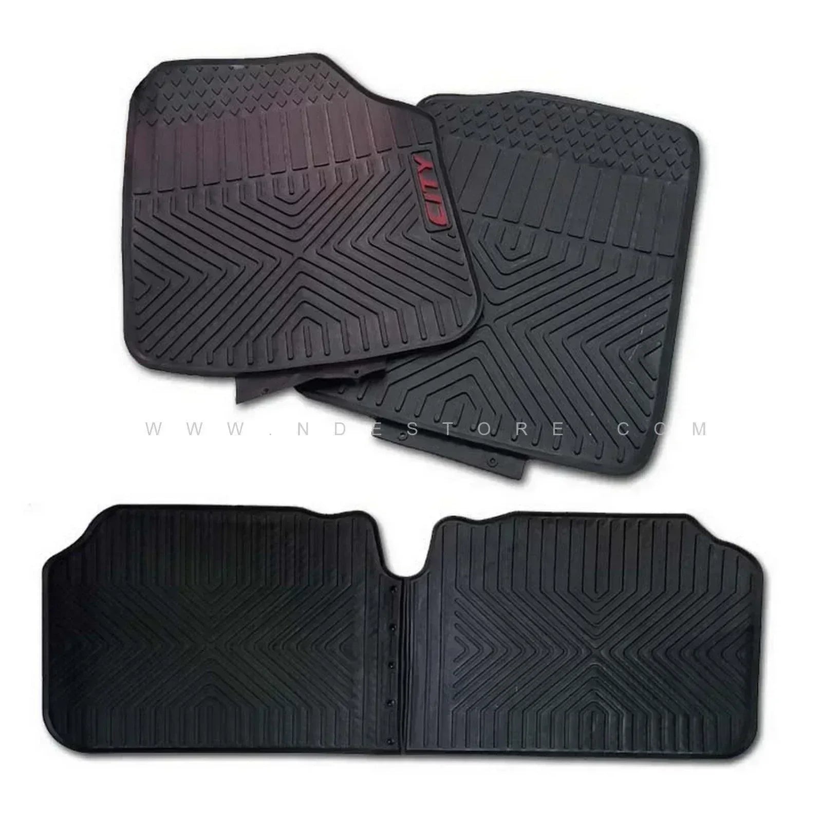 FLOOR MAT RUBBER / LATEX ANTI SLIP SILICONE FOR HONDA CITY (2008-2021) (IMPORTED) - ndestore.com