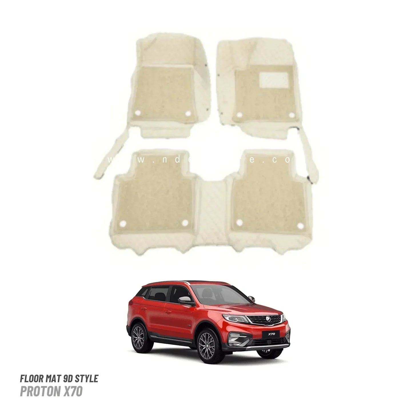 FLOOR MAT 9D STYLE FOR PROTON X70 - ndestore.com
