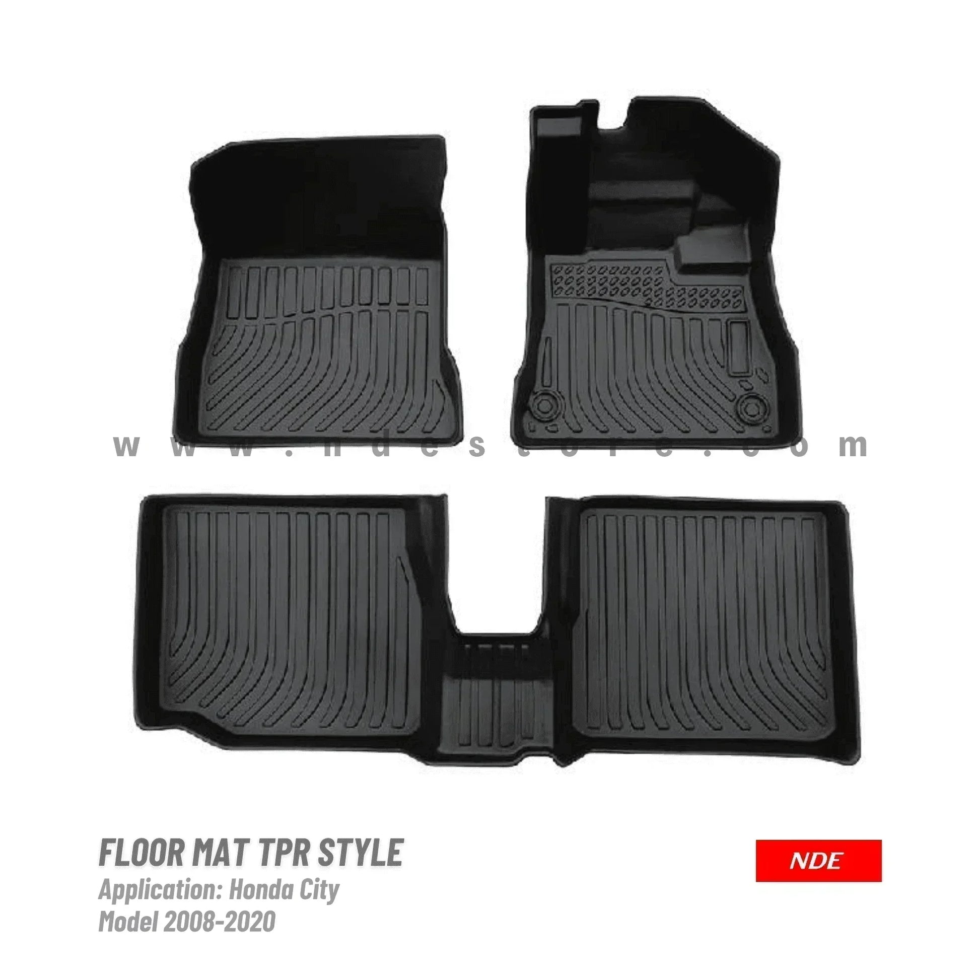 FLOOR MAT TPE STYLE PREMIUM QUALITY FOR HONDA CITY (2008-2021) - ndestore.com