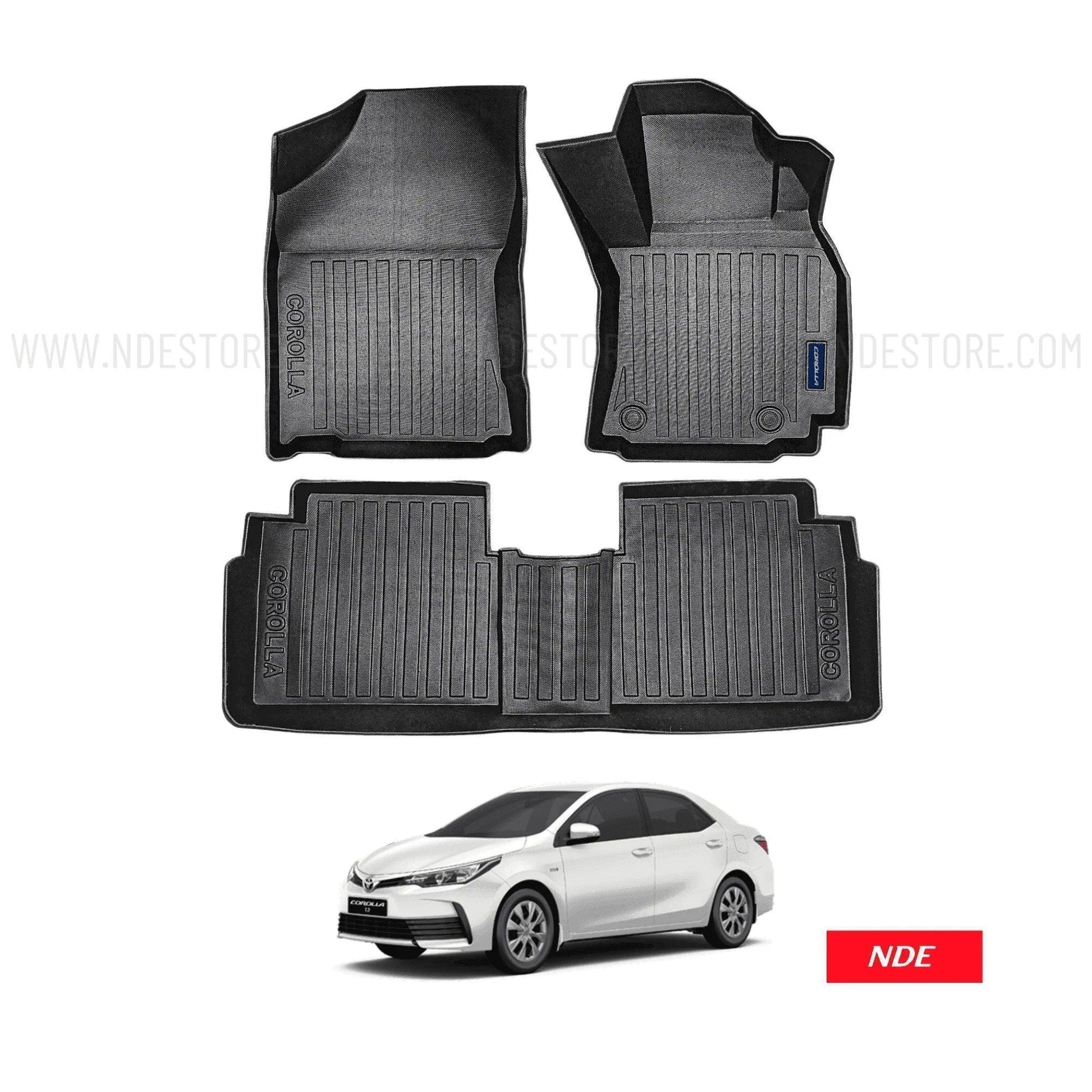 FLOOR MAT TPE STYLE PREMIUM QUALITY FOR TOYOTA COROLLA (2018-2025) - ndestore.com
