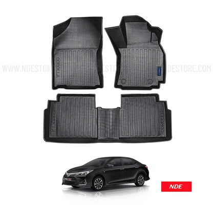 FLOOR MAT TPE STYLE PREMIUM QUALITY FOR TOYOTA COROLLA (2018-2025) - ndestore.com