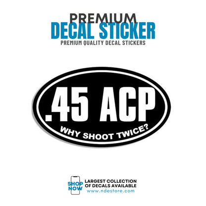 STICKER DECAL .45 ACP