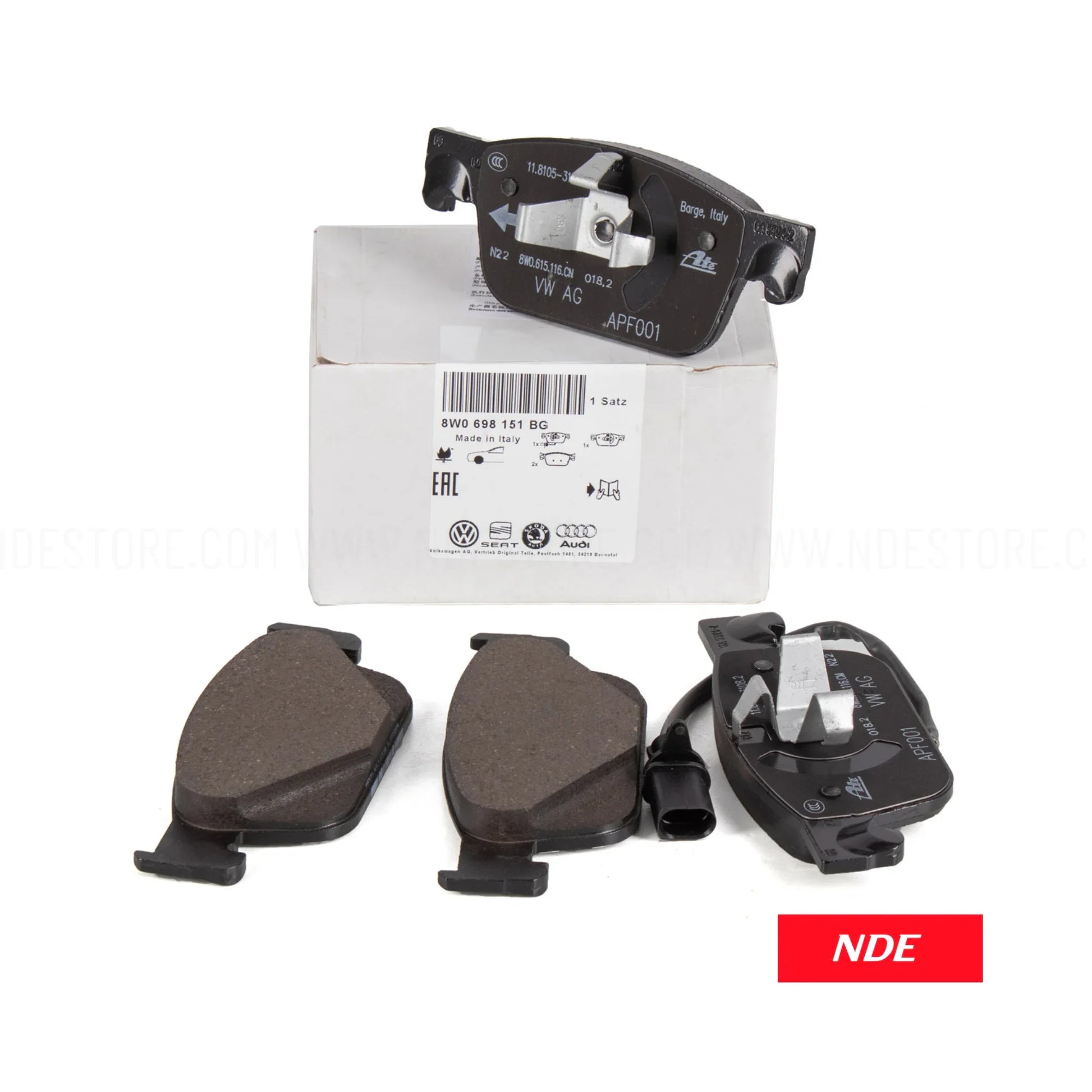 BRAKE DISC PAD SET FRONT FOR AUDI A4