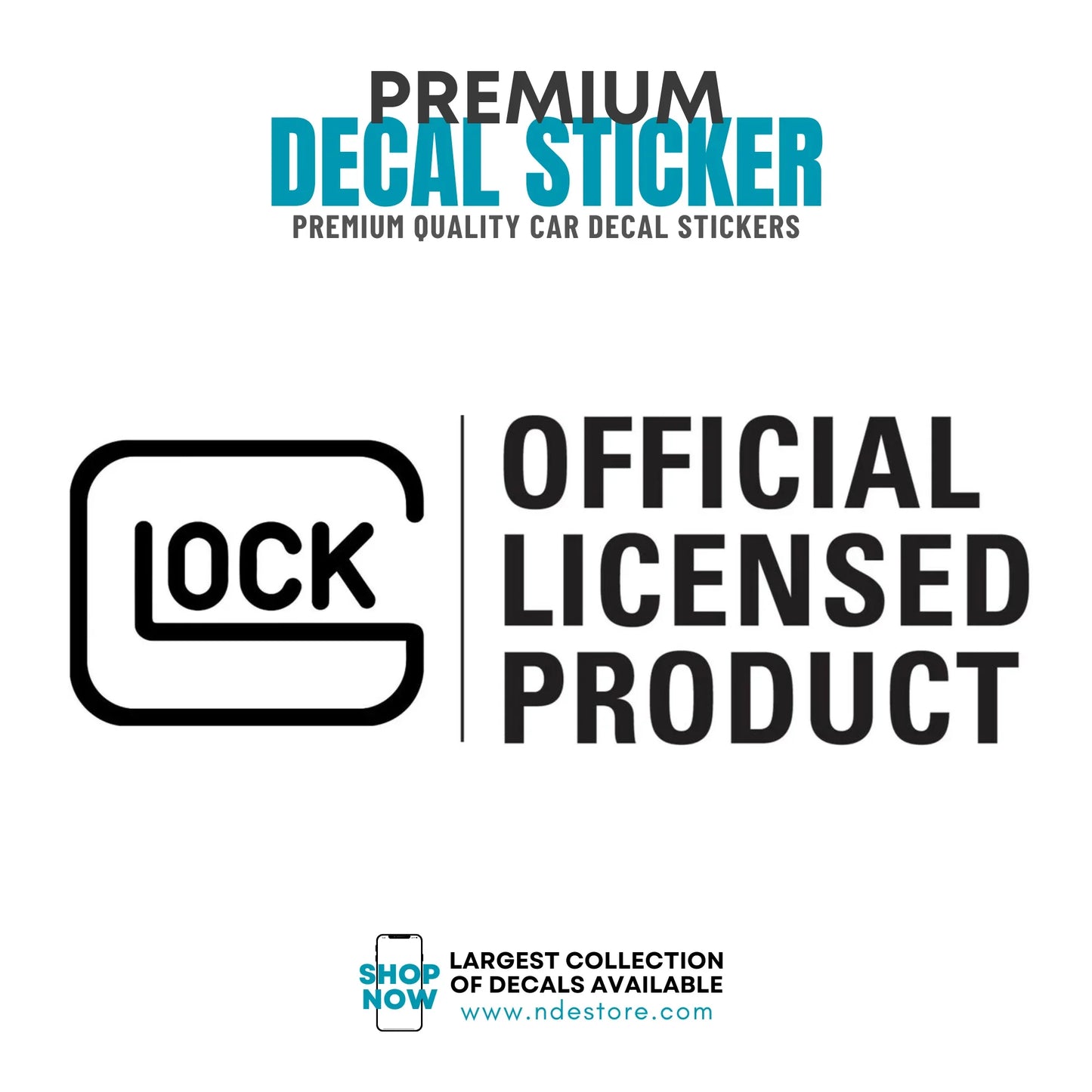 STICKER DECAL GLOCK OFFICIAL