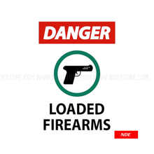 STICKER LOADED FIREARM - ndestore.com