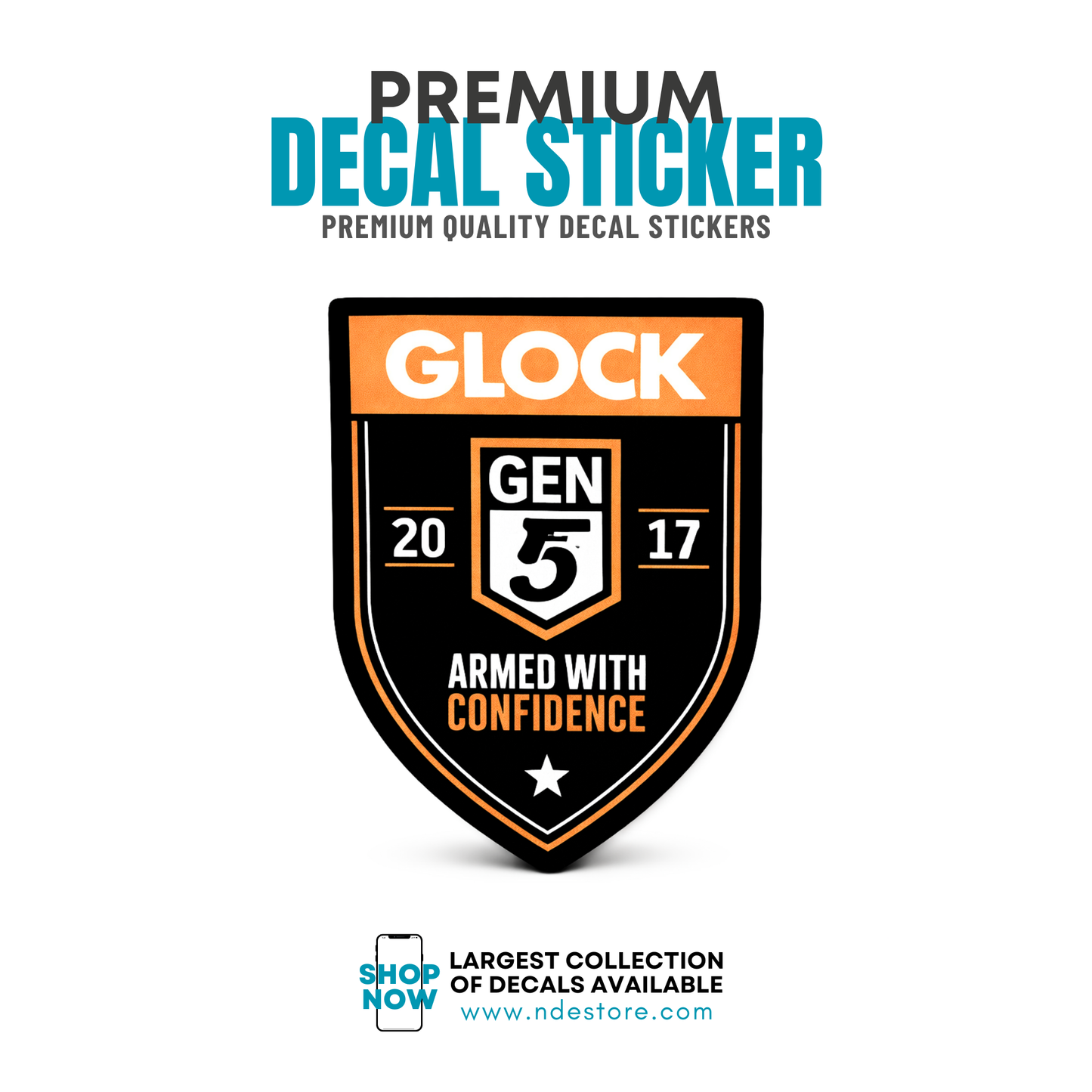STICKER DECAL GLOCK GEN 5