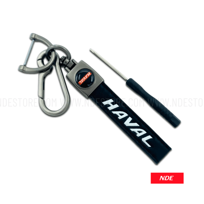 KEY CHAIN LEATHER STRAP WITH HAVAL LOGO - ndestore.com