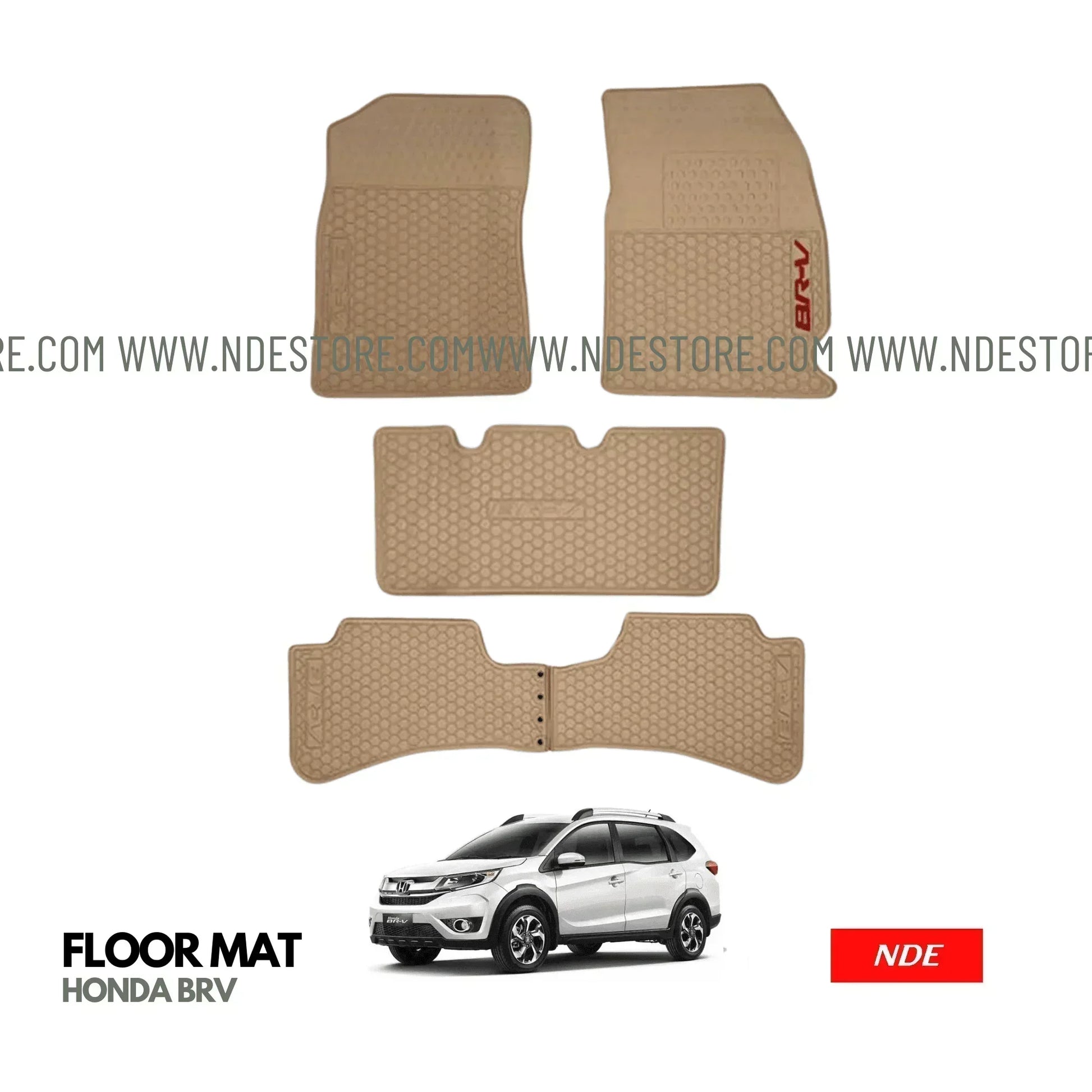 FLOOR MAT RUBBER FOR HONDA BRV (IMPORTED) - ndestore.com