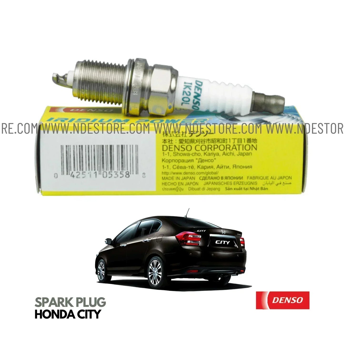 SPARK PLUG DENSO IRIDIUM POWER FOR HONDA CITY (2008-2021) - ndestore.com