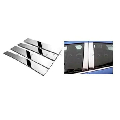 DOOR PILLAR CHROME TRIMS FOR HONDA CITY (2021-2025) - ndestore.com