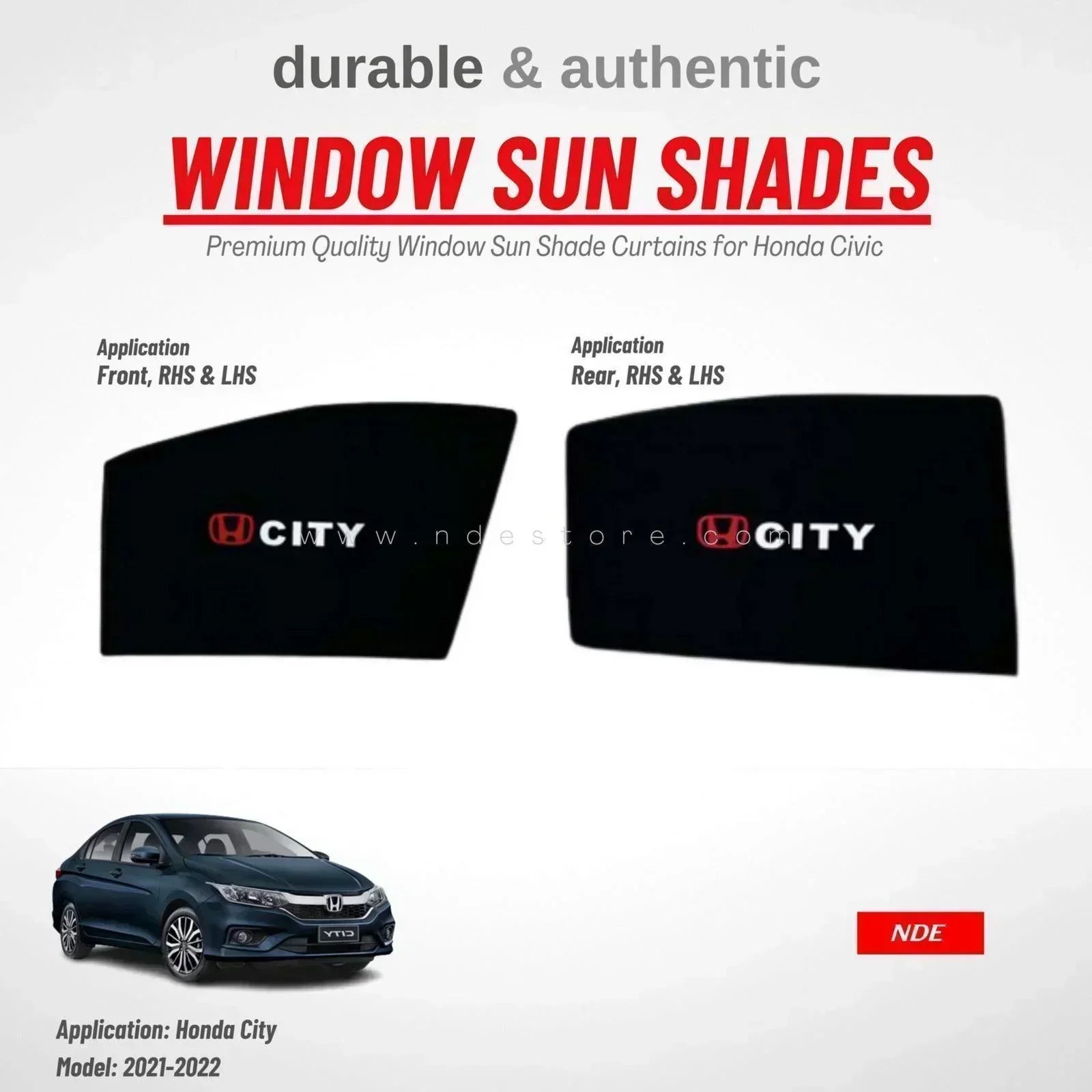 SUN SHADE PREMIUM QUALITY FOR HONDA CITY (2021-2025) - ndestore.com