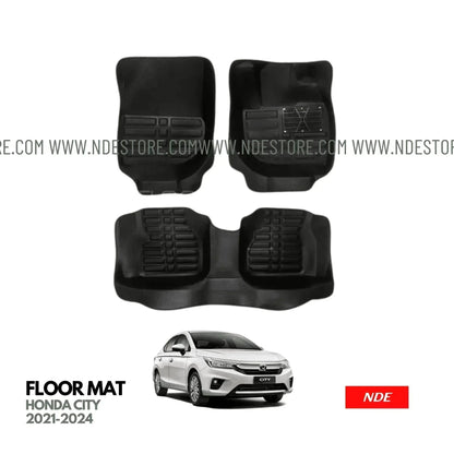 FLOOR MAT 5D STYLE FOR HONDA CITY (2021-2025) - ndestore.com