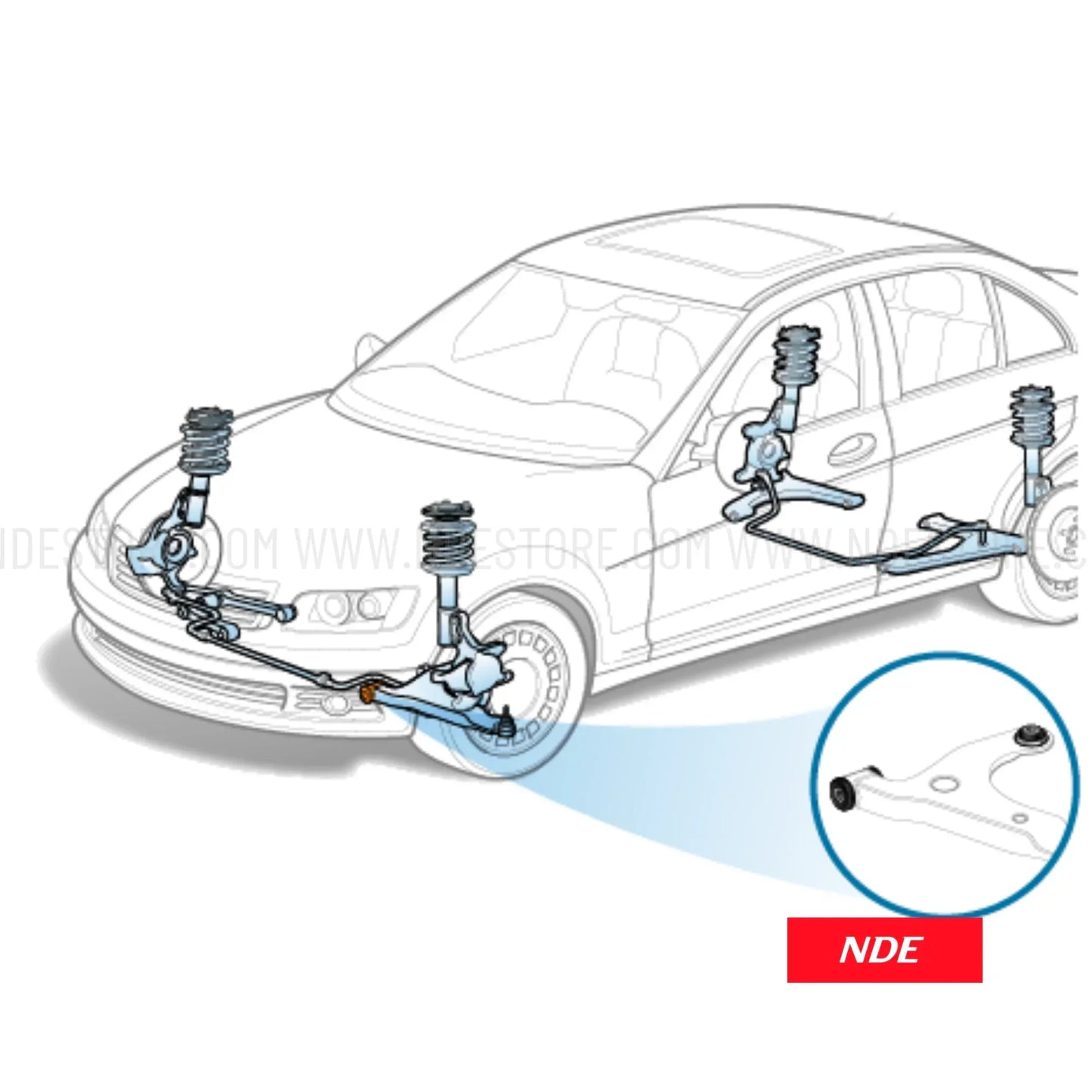CONTROL ARM BUSH BIG FOR HONDA CITY (2008-2021) - ndestore.com