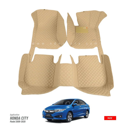 FLOOR MAT 9D STYLE FOR HONDA CITY (2008-2021) - ndestore.com