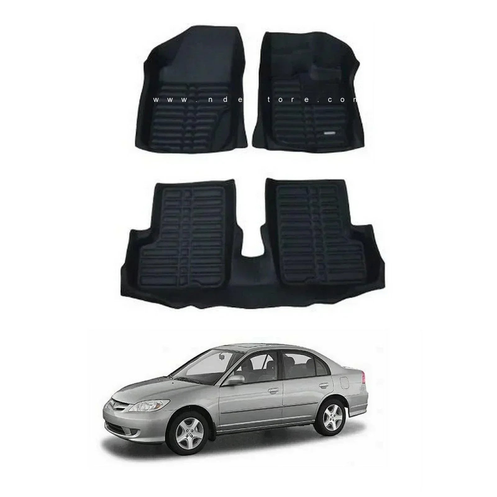 FLOOR MAT 5D STYLE FOR HONDA CIVIC (2002-2006) - ndestore.com