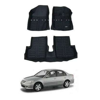 FLOOR MAT 5D STYLE FOR HONDA CIVIC (2002-2006) - ndestore.com