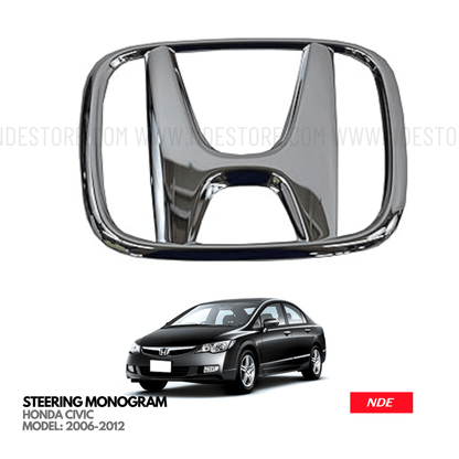 MONOGRAM STEERING FOR HONDA CIVIC (2006-2012) - ndestore.com