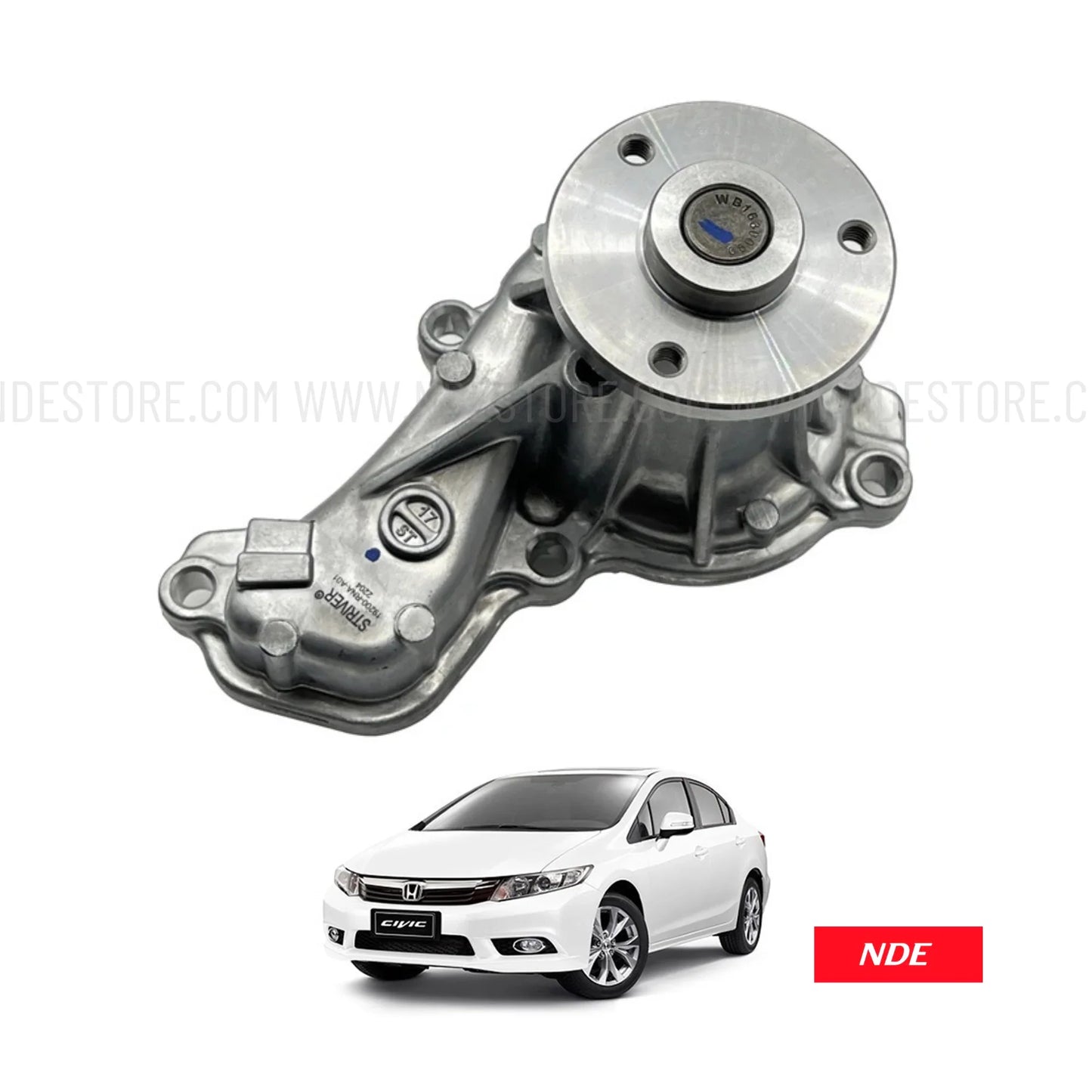 WATER PUMP ASSY IMPORTED FOR HONDA CIVIC REBIRTH (2012-2016) - ndestore.com