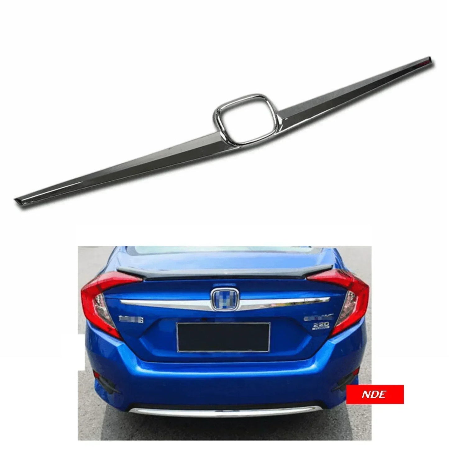 TRUNK CHROME FOR HONDA CIVIC (2016-2021) - ndestore.com