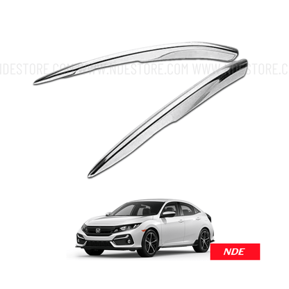 REAR REFLECTOR CHROME TRIM FOR HONDA CIVIC (2016-2021) - ndestore.com