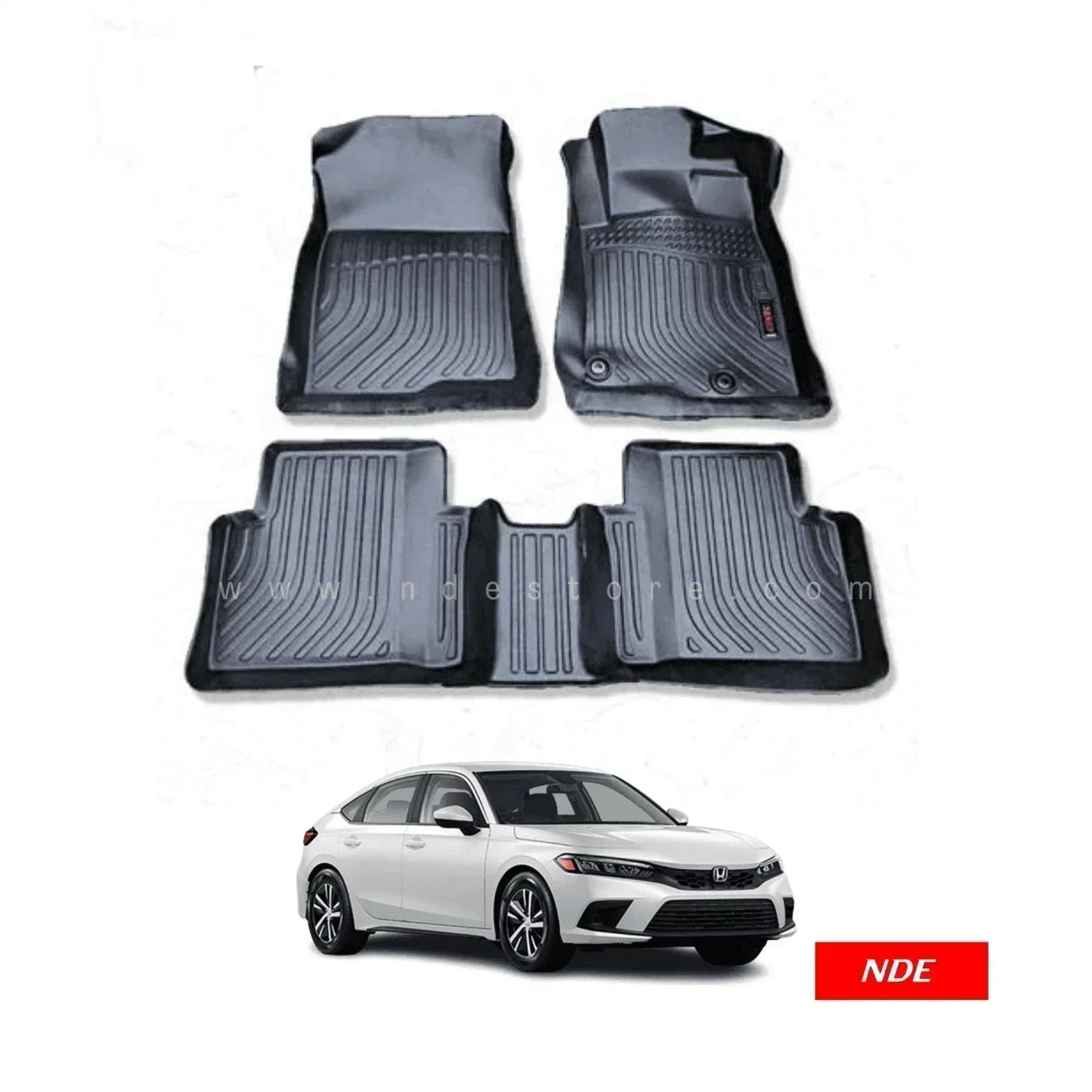 FLOOR MAT TPE STYLE PREMIUM QUALITY FOR HONDA CIVIC (2021-2025) - ndestore.com