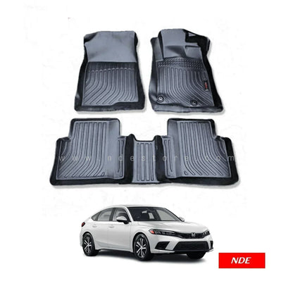 FLOOR MAT TPE STYLE PREMIUM QUALITY FOR HONDA CIVIC (2021-2025) - ndestore.com
