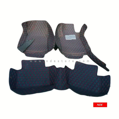 FLOOR MAT 7D STYLE BLACK COLOR FOR HONDA CIVIC (2021-2025) - ndestore.com