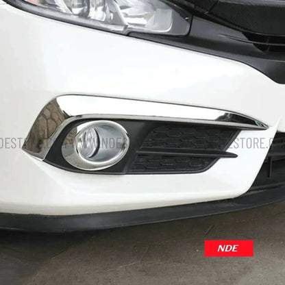 FOG LIGHT CHROME TRIM UPPER FOR HONDA CIVIC (2016-2021) - ndestore.com