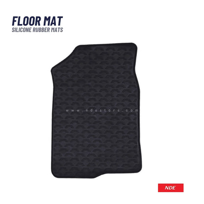 FLOOR MAT RUBBER / LATEX ANTI SLIP SILICONE BLACK FOR HONDA CIVIC (2016-2021) (IMPORTED) - ndestore.com