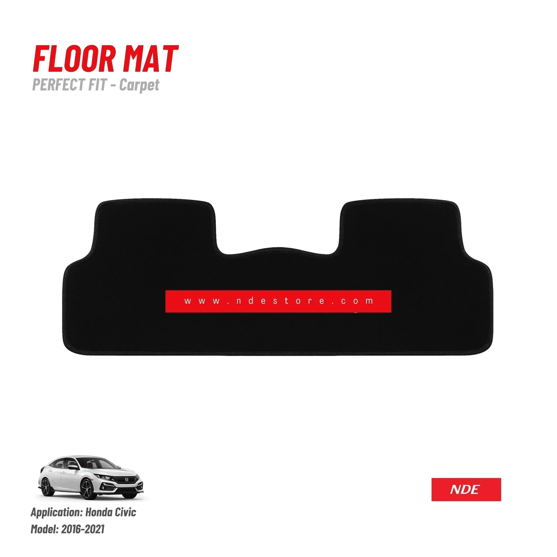 FLOOR MAT PREMIUM QUALITY FOR HONDA CIVIC (2016-2022) - ndestore.com