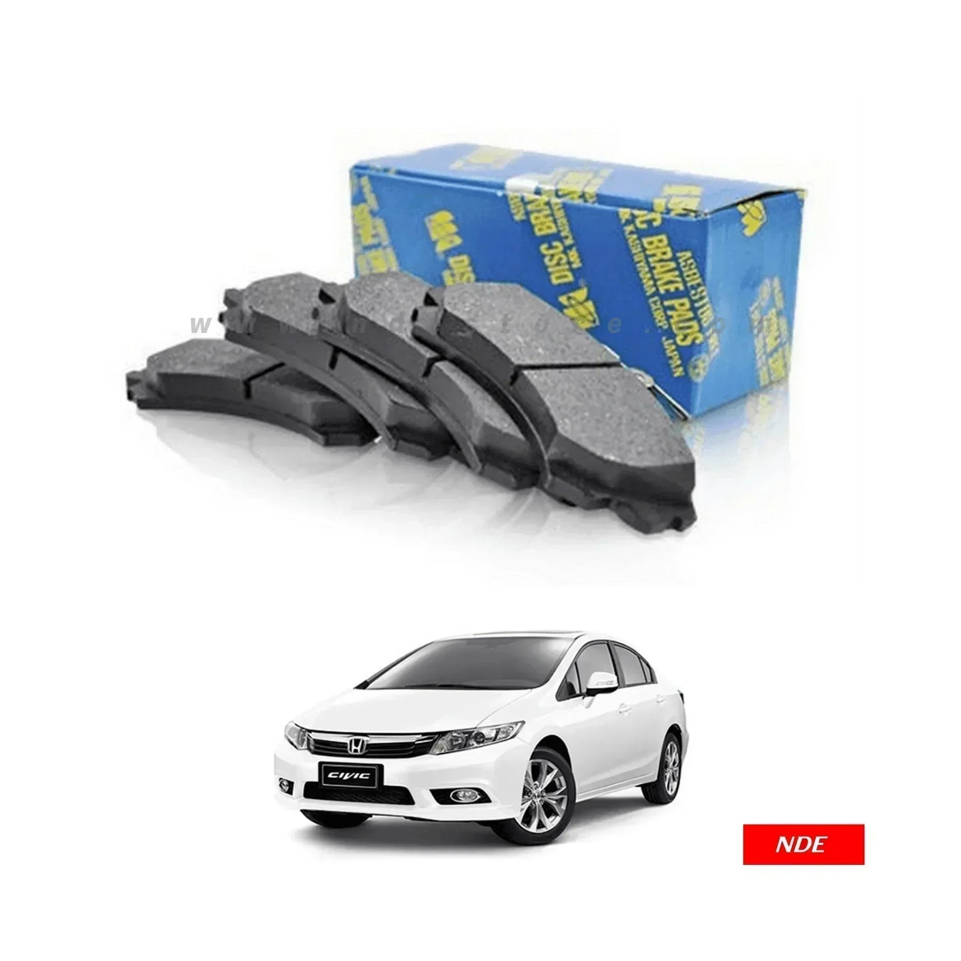 BRAKE DISC PAD SET REAR MK JAPAN FOR HONDA CIVIC (2012-2016) - ndestore.com