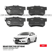 BRAKE DISC PAD REAR GENUINE FOR HONDA CIVIC (2012-2016) - ndestore.com